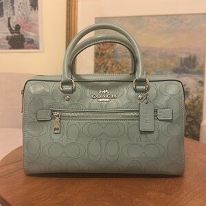 Coach Light Blue Satchel